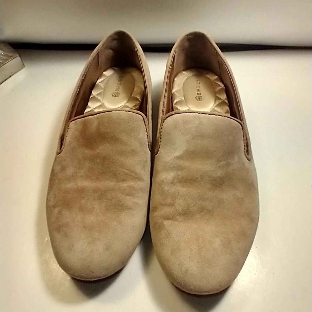 Birdies The Starling Suede Leather Slip On Loafers Shoes Women's sz 7.